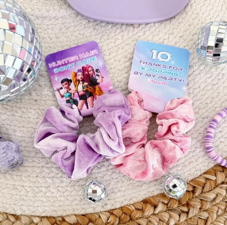 K Pop Scrunchie Party Favors