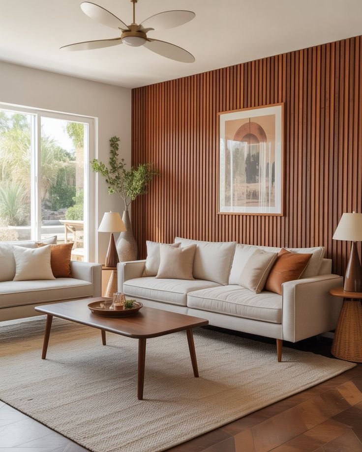 Floor-to-Ceiling Slat Wall