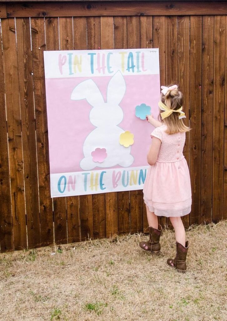 Pin the Tail on the Bunny Easter