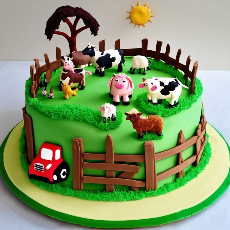 Barnyard Rodeo Cake Design