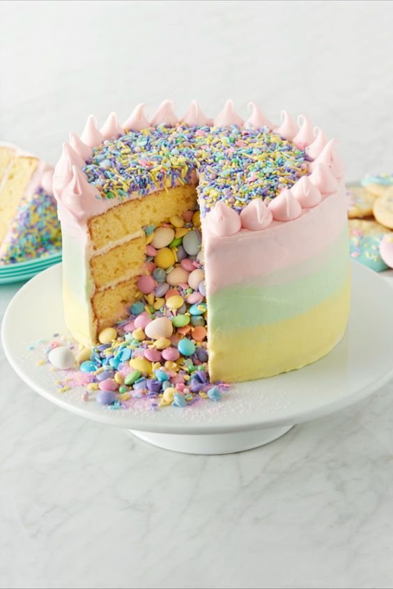 Pastel Confetti Cake