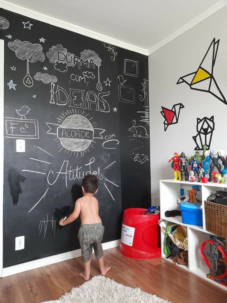 Quiet Corner with Chalkboard Wall