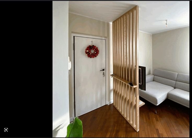 Slim Divider Behind Console