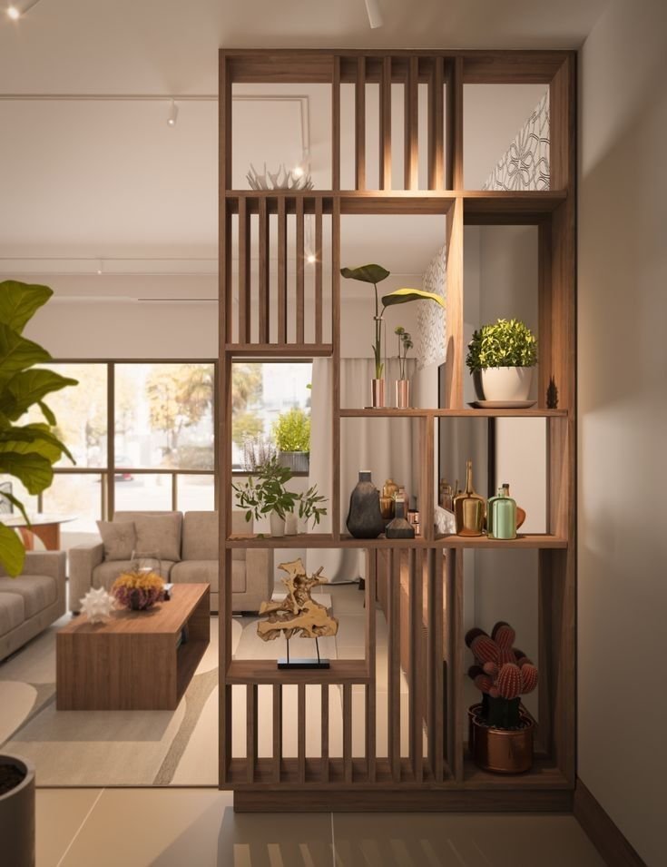 Modern Partition With Decor Boxes