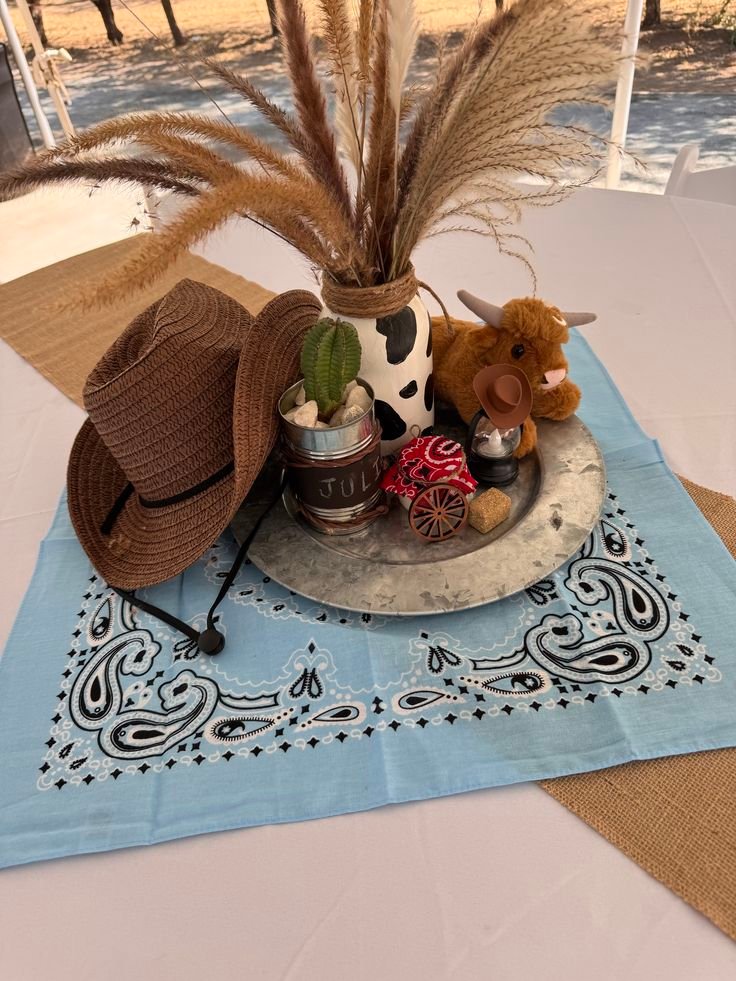 Cowboy Themed Table Runner