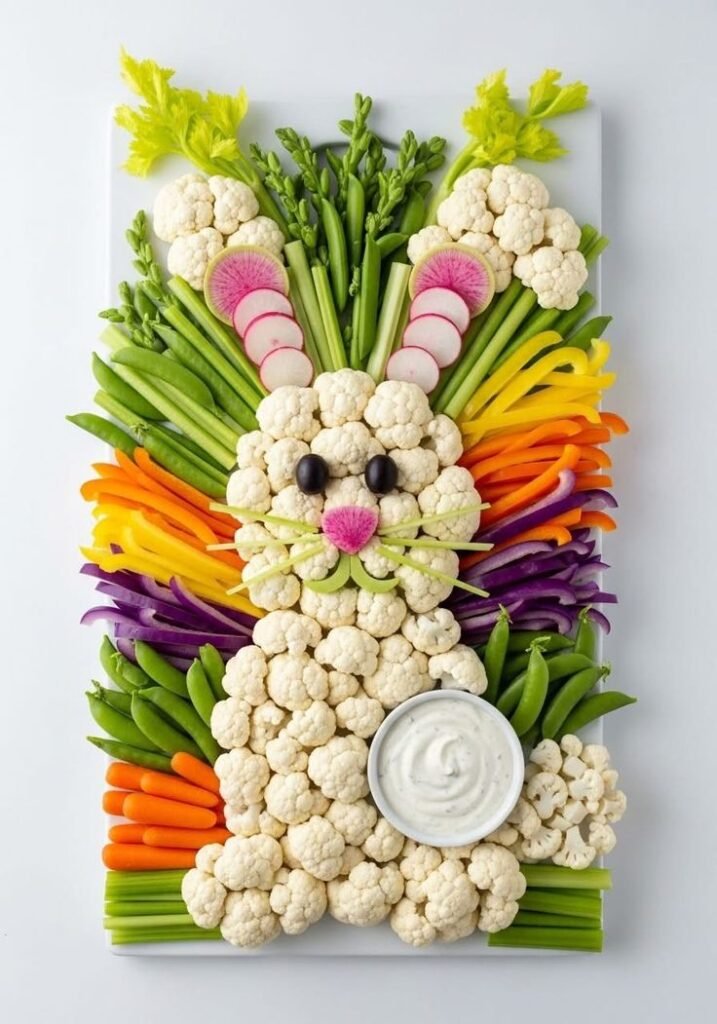 Fresh Veggies Bunny Platter