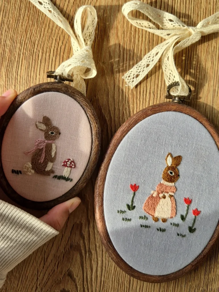 Lace Bunny Canvas Art