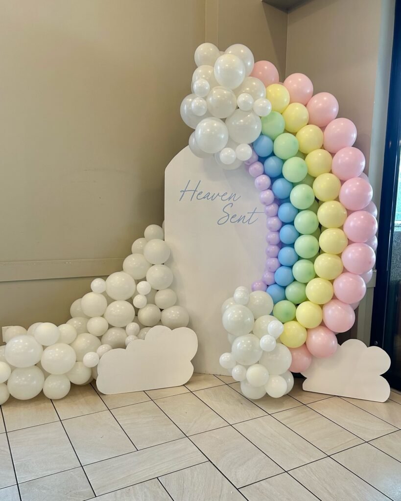 Pastel Rainbow Baby Shower Theme