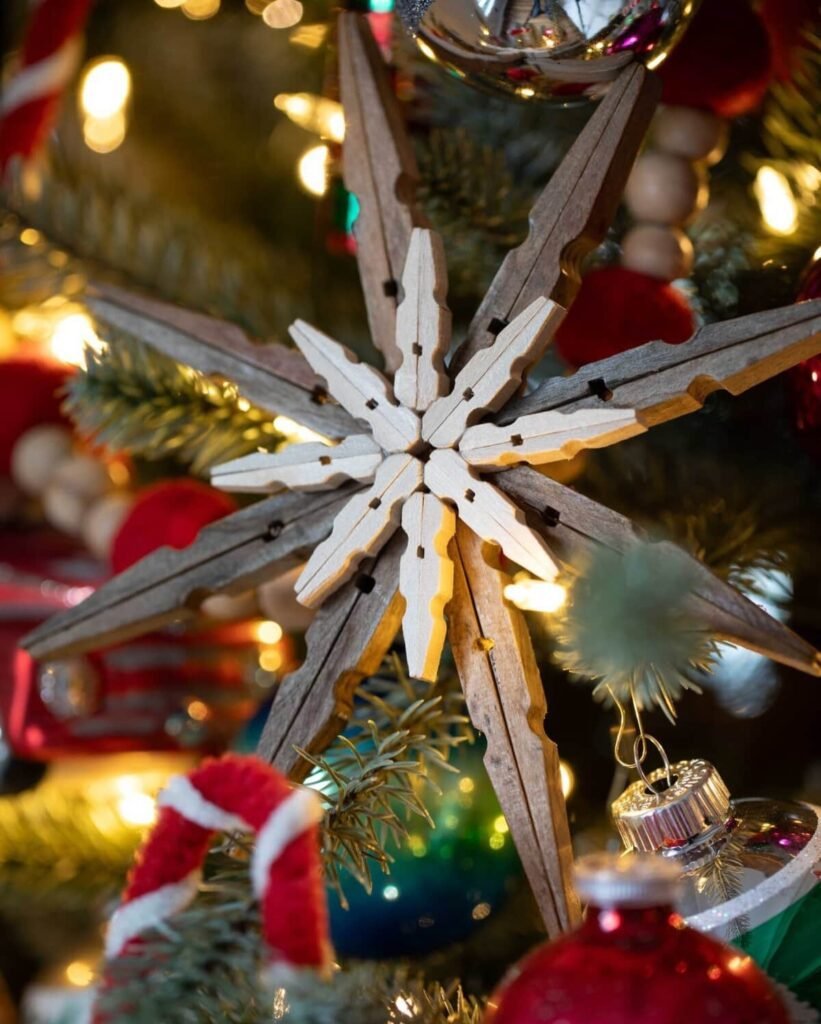 Clothespin Cross Easter Decor