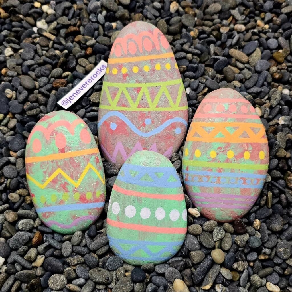 Painted Easter Rock Art