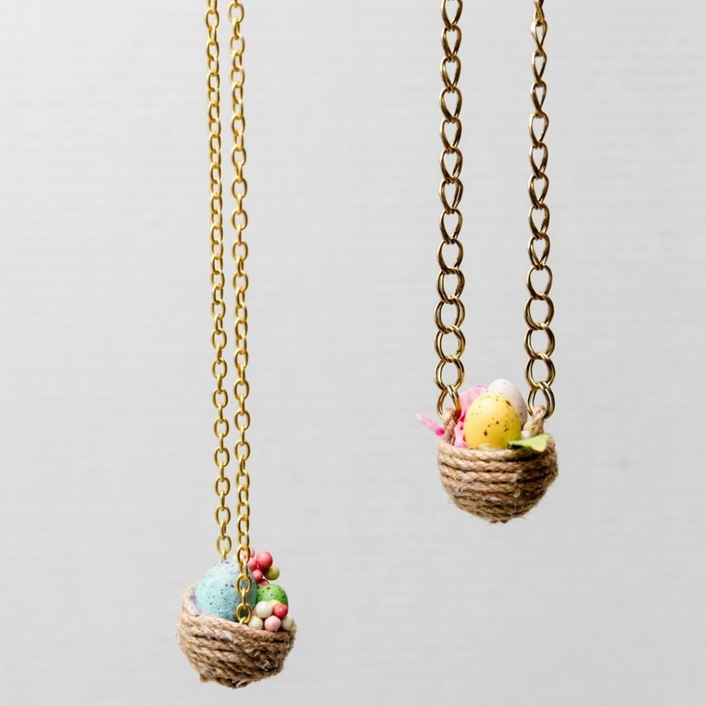 Nest Necklace Easter Jewelry