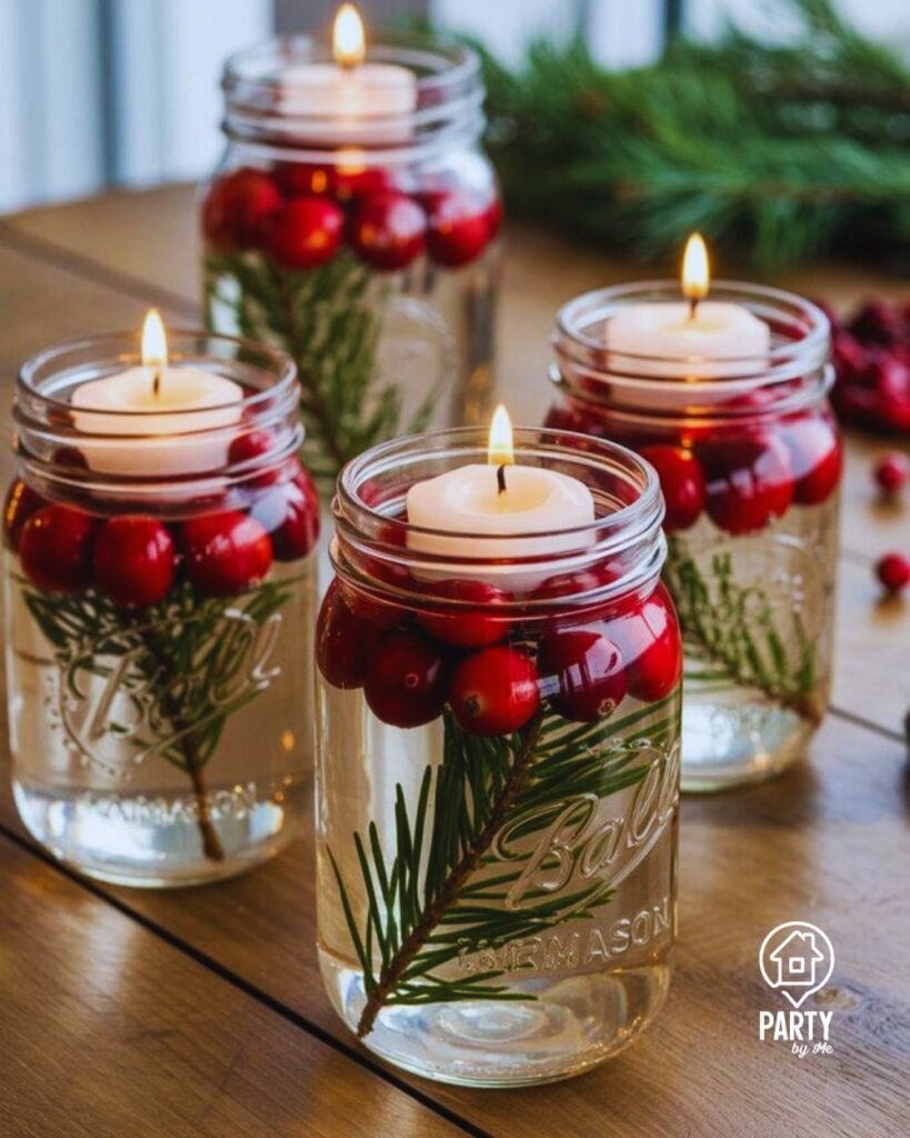 Floating Candles in Glass Vases
