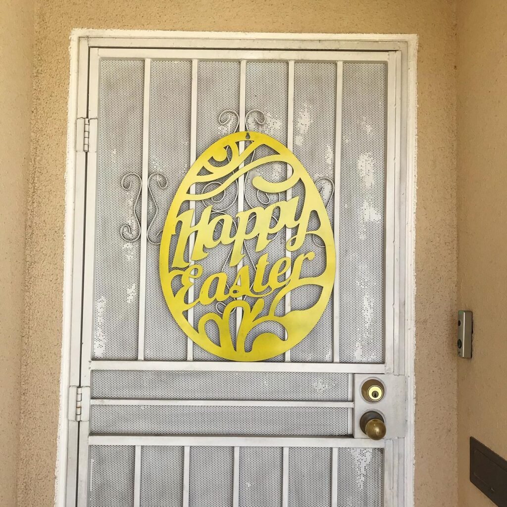 Happy Easter Egg Sign