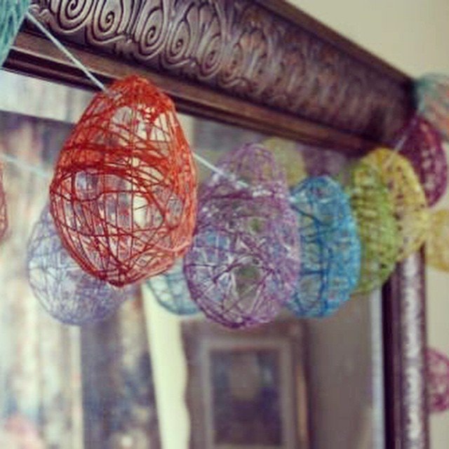 Yarn Easter Egg Garland
