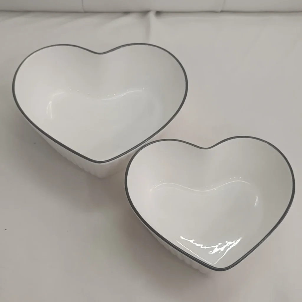 Heart-Shaped Serving Bowls